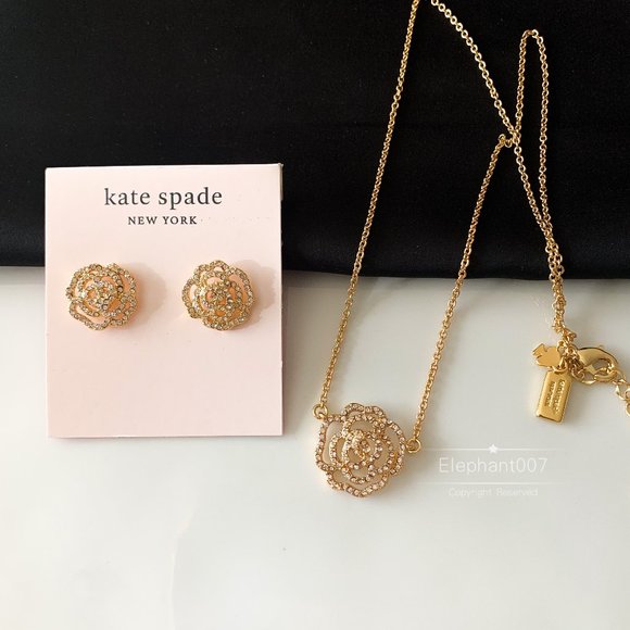Kate Spade earrings flower crystal earrings